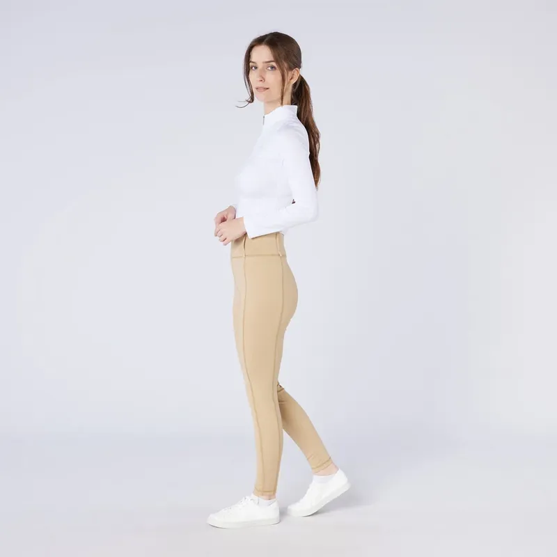Cameo Womens All Season Riding Tights Beige-2