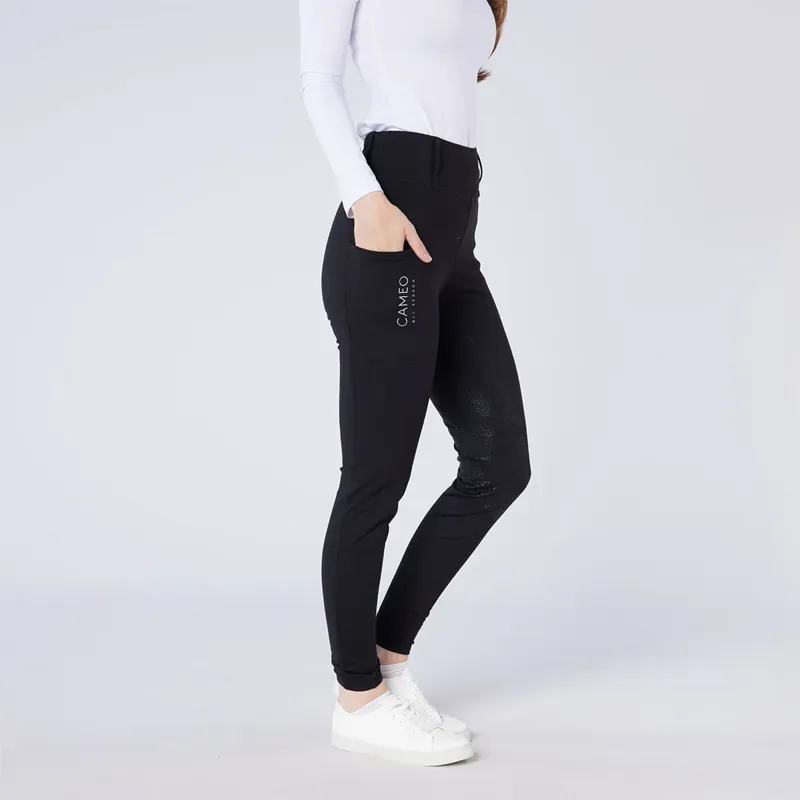 Cameo Womens All Season Riding Tights Black-1