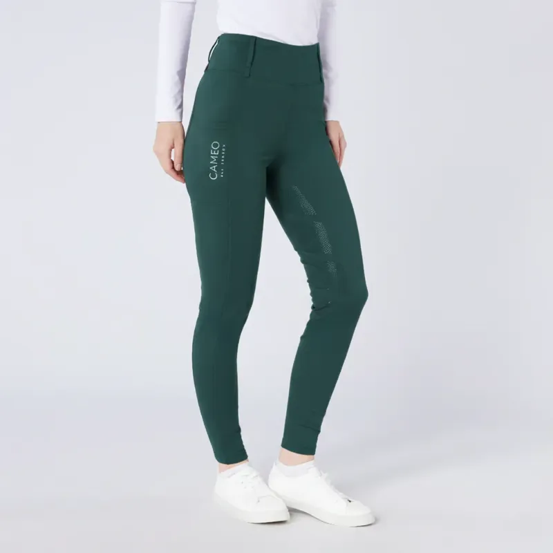 Cameo Womens All Season Riding Tights Evergreen-1