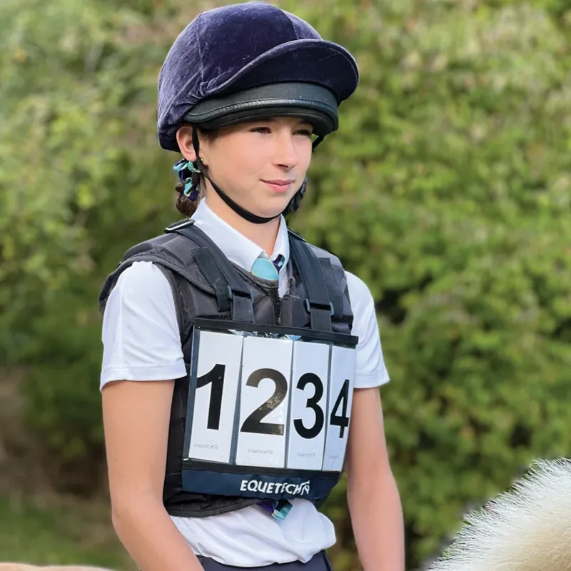Equetech Mini Eventing Bib Including Numbers Black