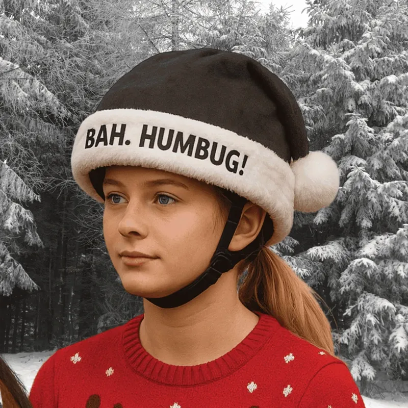 Equetech Childs Bah Humbug Christmas Hat Silk