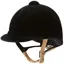 Charles Owen Hampton Velvet Riding Hat Round Fit Black