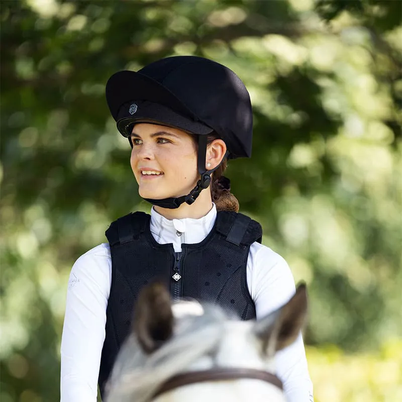 Charles Owen EQx Phoenix Jockey Skull Black/Silver-3