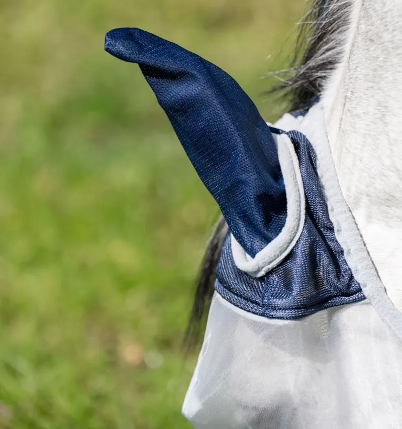 Horseware Shield Flymask Navy/Silver-3