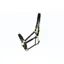 Dever Ascot Padded Leather Head Collar Black