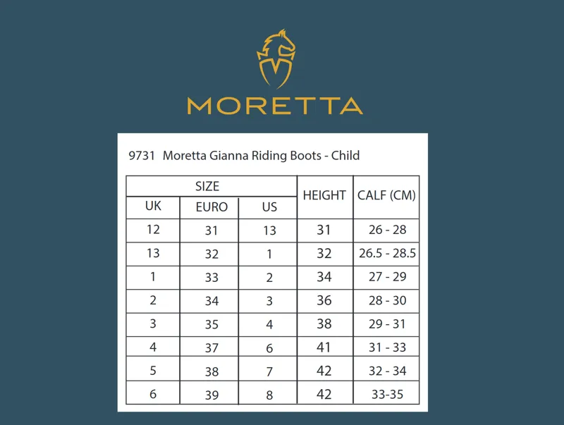 Shires Moretta Junior Gianna Riding Boots Black-1