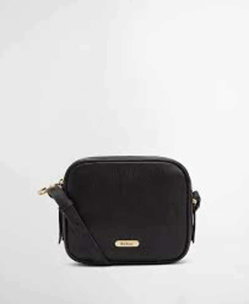 Barbour Daphne Leather Crossbody Bag Black