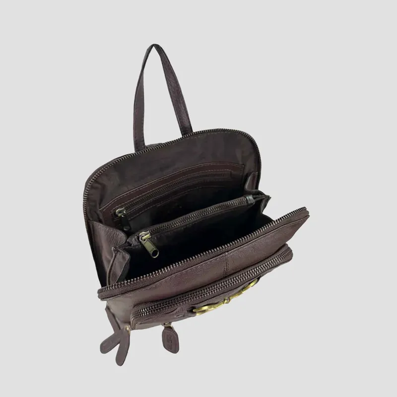 Grays Edith Rucksack With Snaffle Brown-2