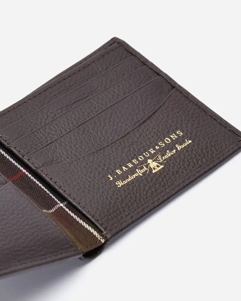 Barbour Amble Billfold Wallet Brown-3