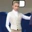 Equetech Ladies Classic Tattersall Waistcoat Gold/Black Check
