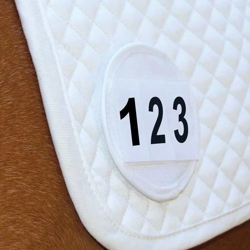 Equetech Saddle Cloth Numbers Pair White
