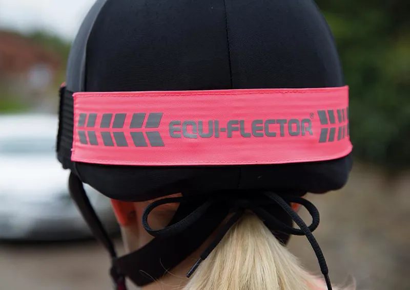 Shires Equi-Flector Hat Band Pink