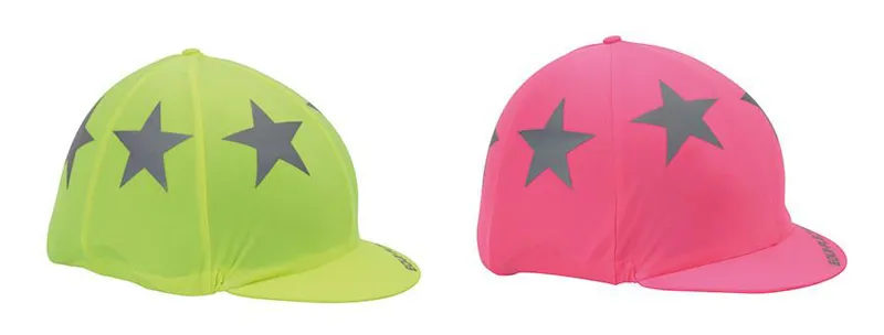 Shires Equi-Flector Hat Cover Bright Pink-1