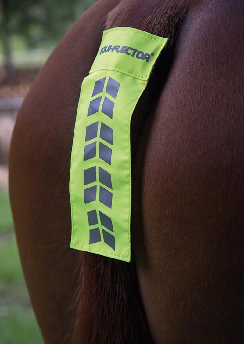 Shires Equi-Flector Tail Strap Yellow