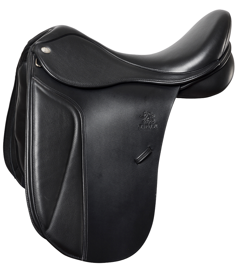 Fairfax Classic Low Wither Dressage Saddle Black-1
