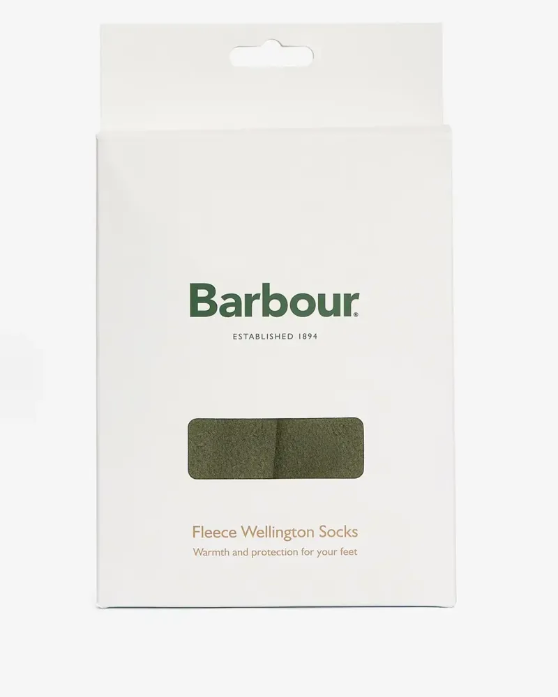 Barbour Fleece Wellington Sock Olive-1