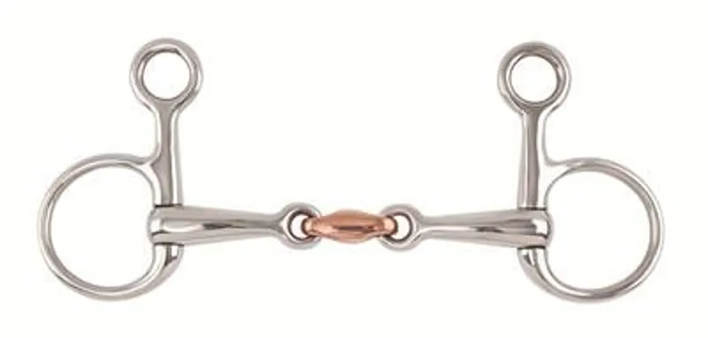 Hanging Cheek Bit With Copper Lozenge