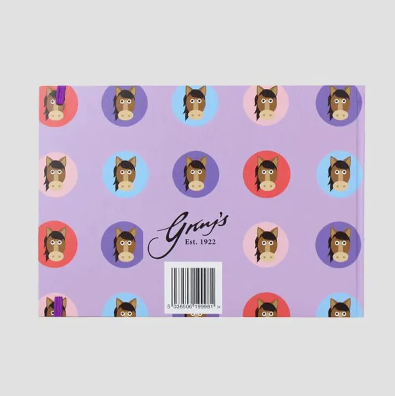 Cartoon Horse Sketch Book With Elastic Band-2