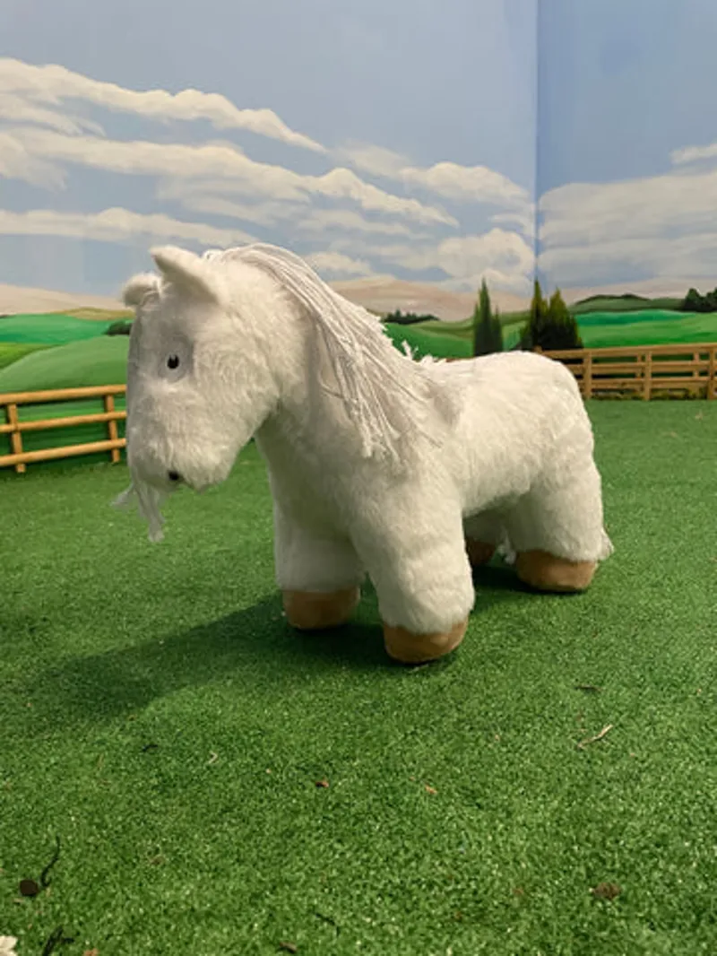 Crafty Ponies Soft Toy White With Book