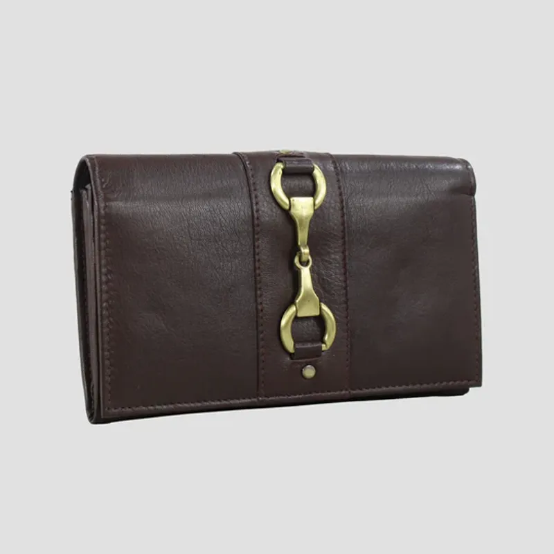 Grays Islan Purse With Snaffle in Brown Leather-1