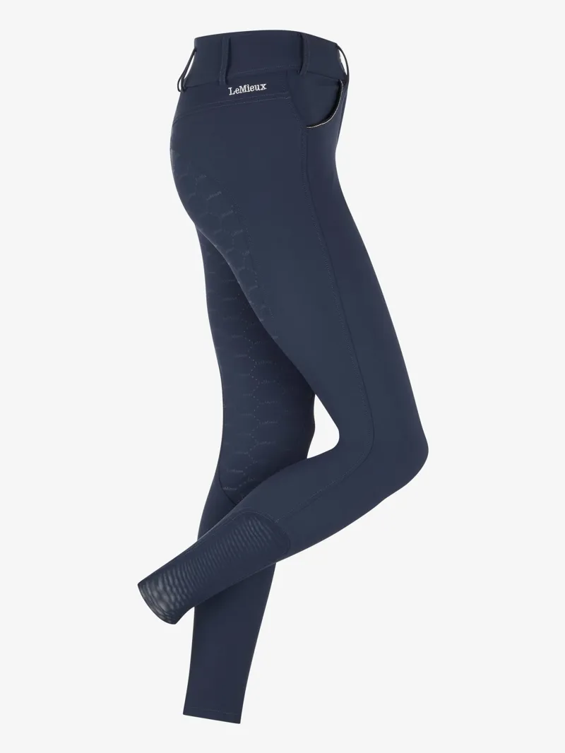LeMieux Ladies Victoria Breech Suede Seat Navy-1