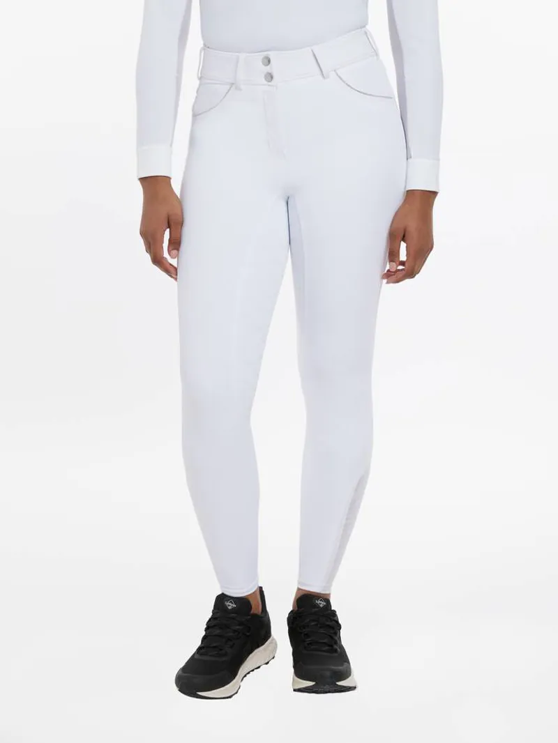 LeMieux Victoria Breech Suede Seat White