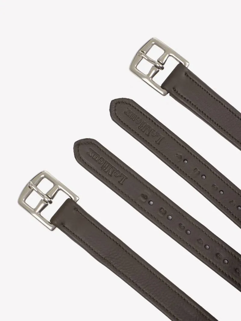 LeMieux Childrens Stirrup Leathers Brown-1