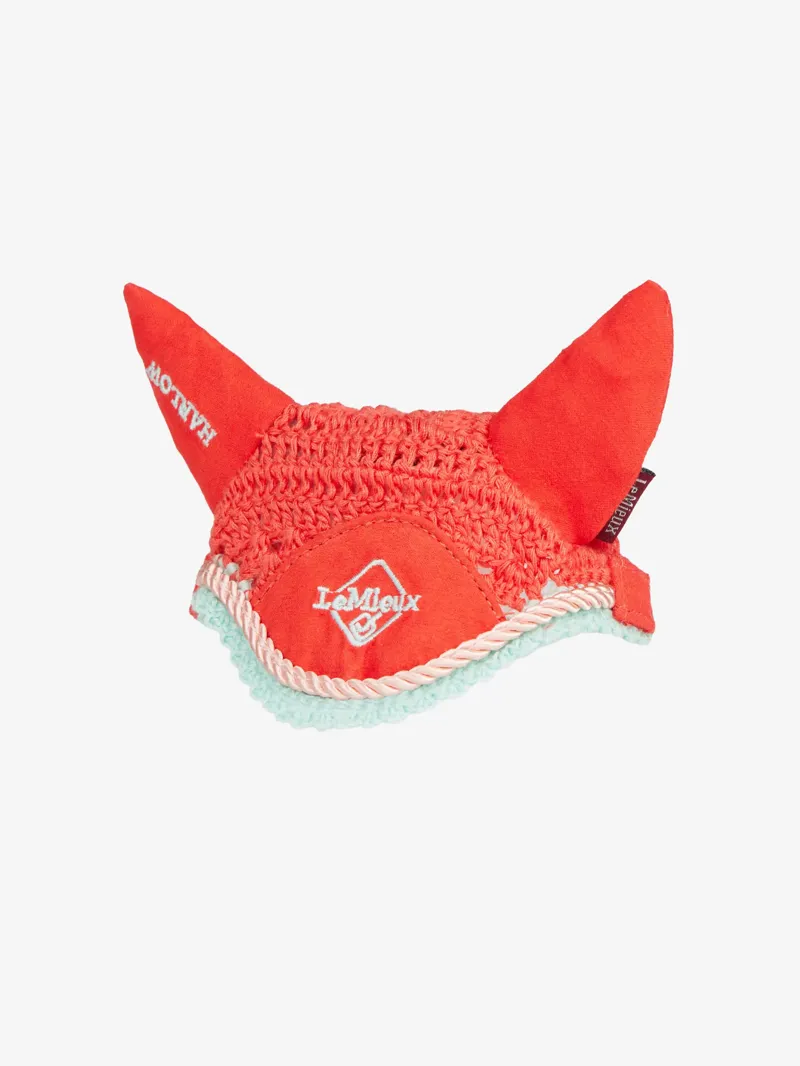 LeMieux Harlow Toy Pony Fly Hood Coral Crush-1