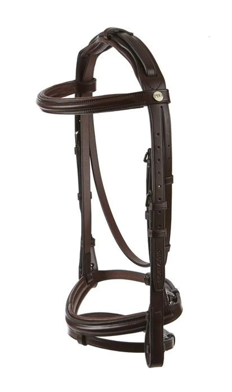 Jeffries Wembley Pro Leather Flash Bridle With Reins Havana
