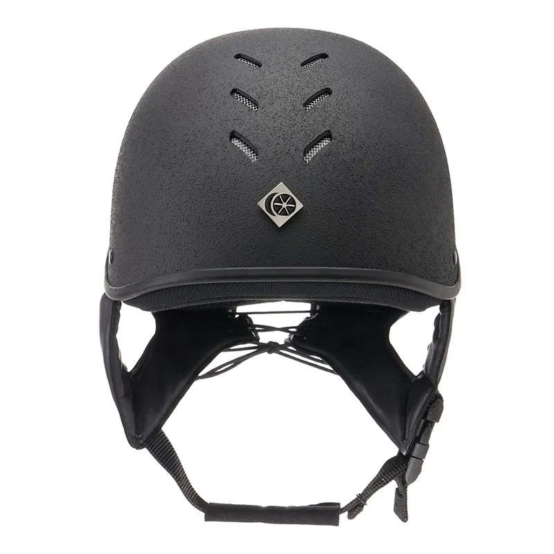 Charles Owen JS1 Pro NEW With Badge Jockey Skull Black