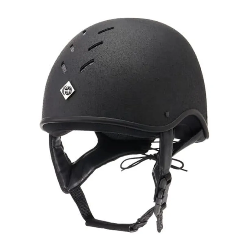 Charles Owen JS1 Pro NEW With Badge Jockey Skull Black-1