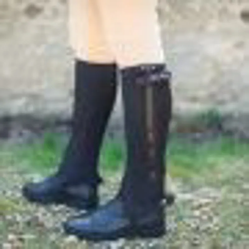 Just Chaps All Purpose Noprene Half Chaps Black-1