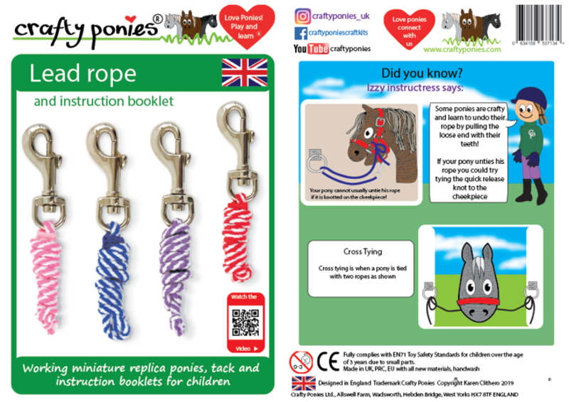 Crafty Ponies Lead Rope Red-1