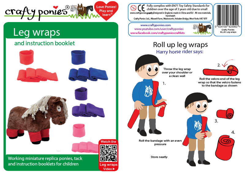 Crafty Ponies Leg Wraps Pink-1