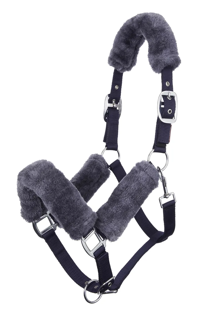 LeMieux Comfort Headcollar Navy/Grey