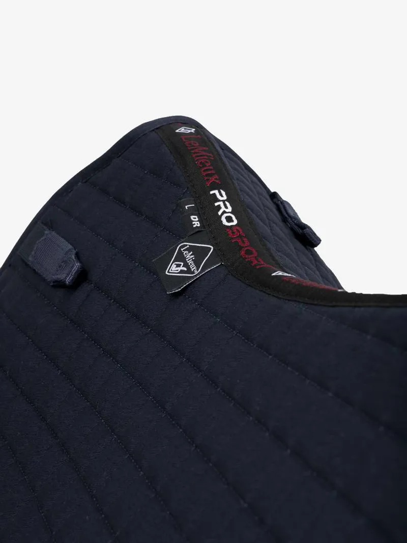 LeMieux Cotton Dressage Square Large Navy-1