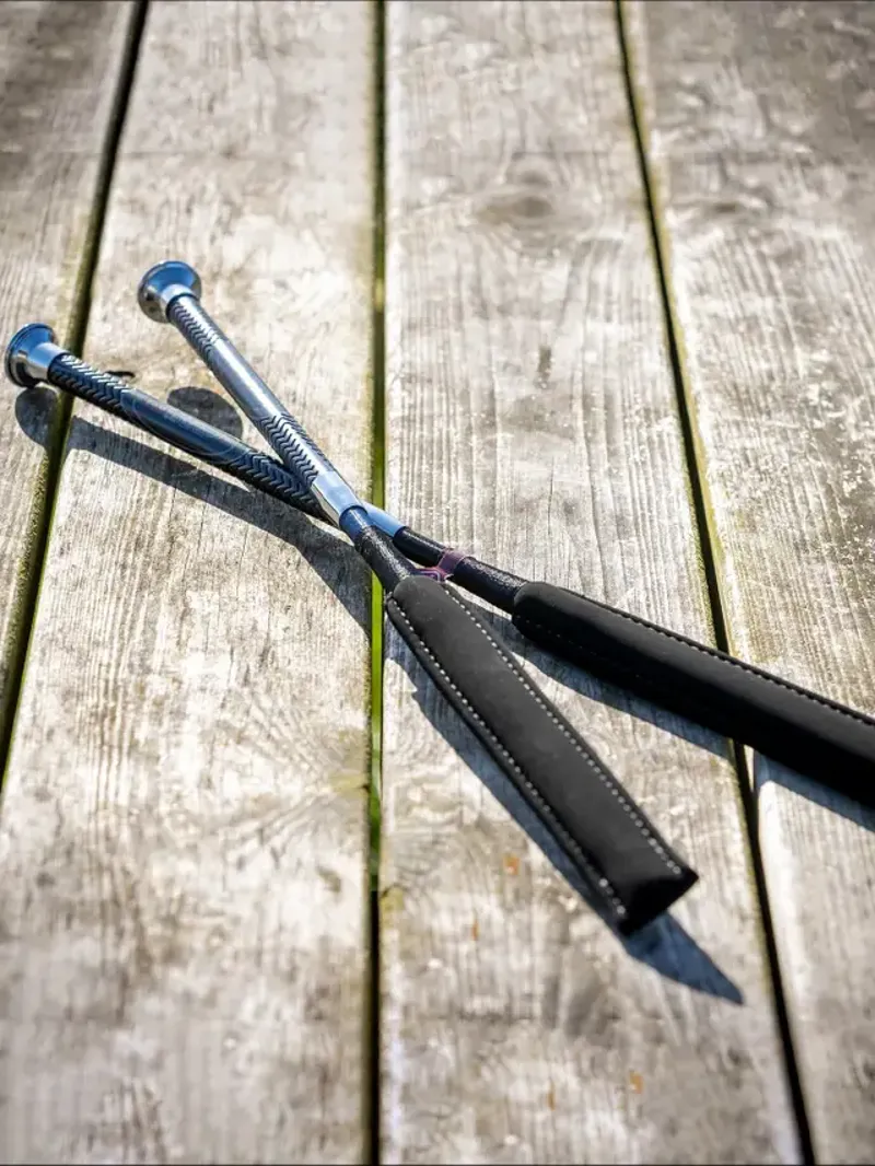 LeMieux Grip-Tek Junior Baton Navy-1