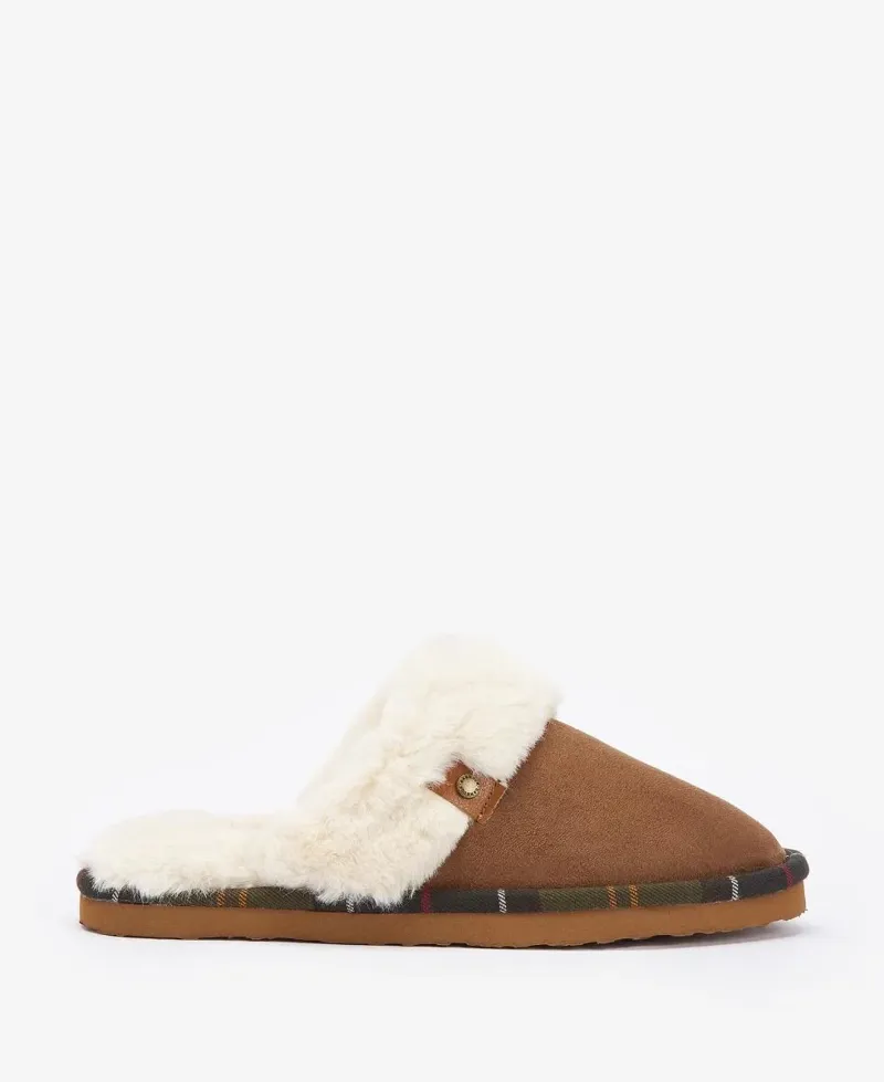 Barbour Ladies Claudia Slipper Camel-2