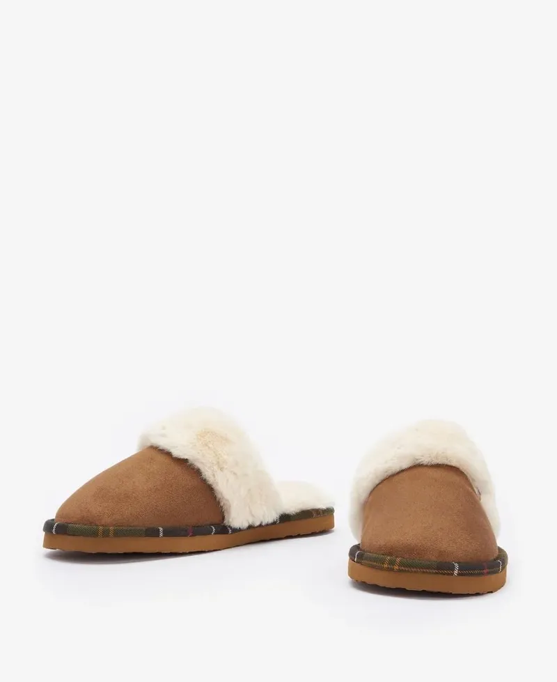 Barbour Ladies Claudia Slipper Camel-3