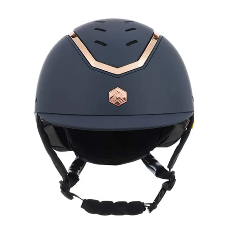 Charles Owen EQx Kylo With Mips Riding Helmet Navy Matte/Rose Gold 
