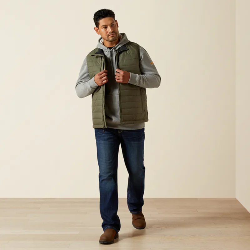 Ariat Rebar Mens Cordura Ripstop Lightweight Insulated Vest Beetle-4