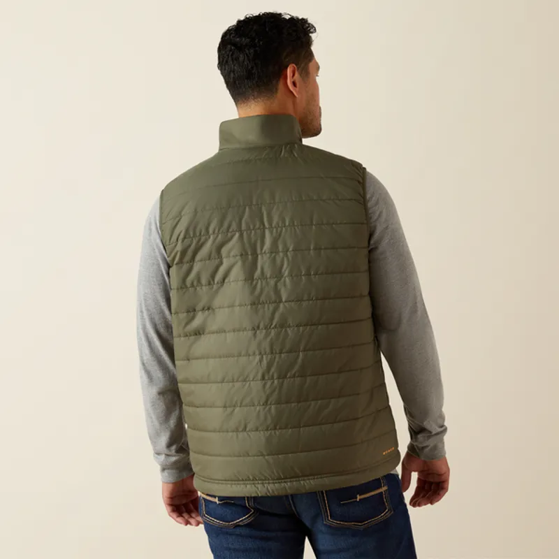 Ariat Rebar Mens Cordura Ripstop Lightweight Insulated Vest Beetle-3