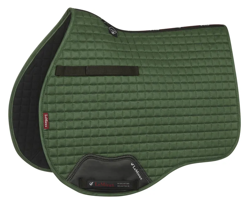 LeMieux Suede ProSport GP Square Hunter Green