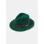 Alan Paine Richmond Fedora Felt Hat With Feather Band Bottle Green
