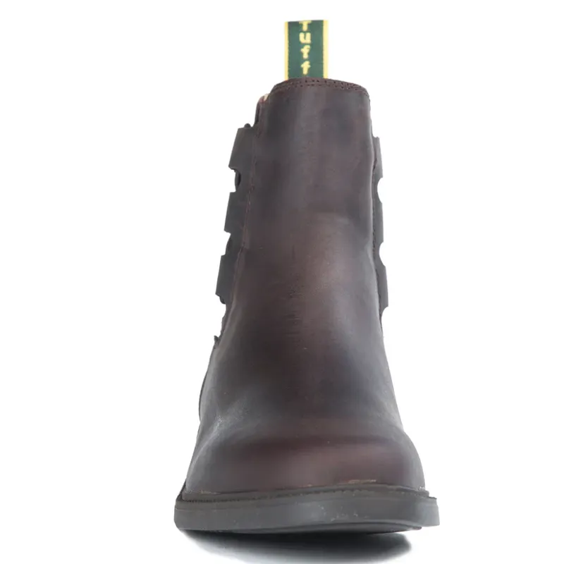 Tuffa Rodeo Nubuck Leather Jodhpur Boot Brown-2