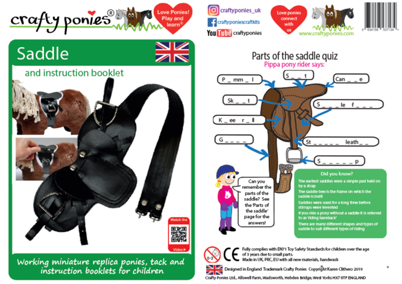 Crafty Ponies Saddle Black-1