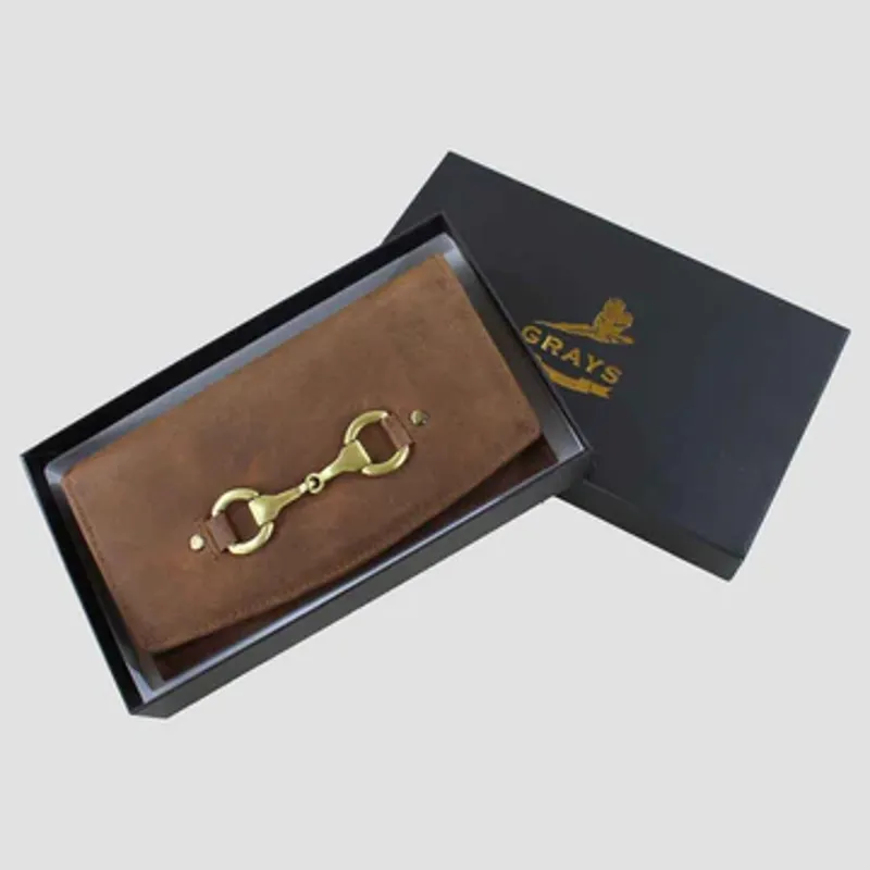 Grays Sadie Purse With Snaffle In Hunter Leather-5
