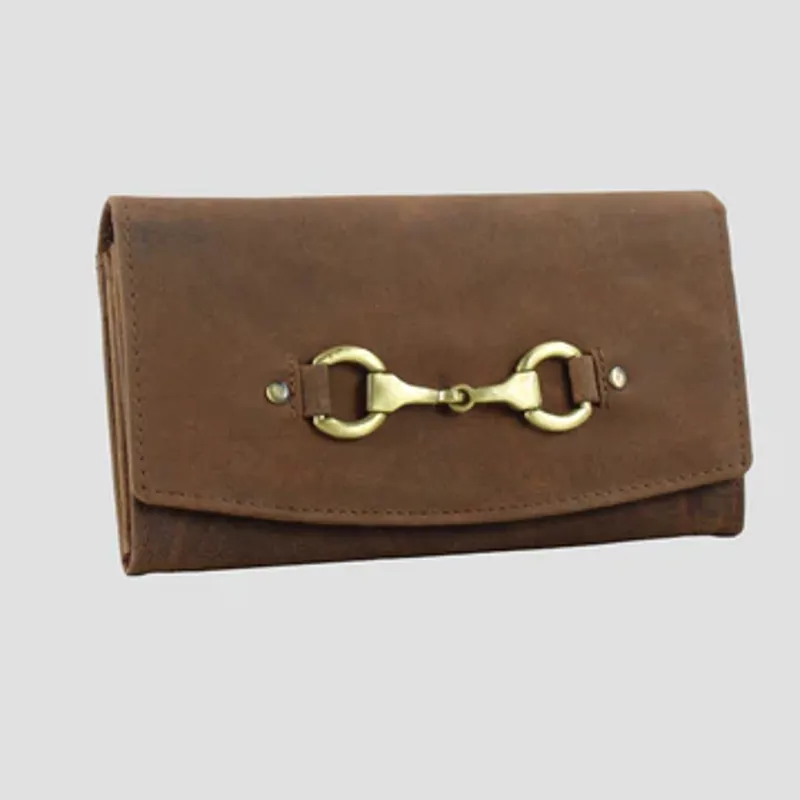 Grays Sadie Purse With Snaffle In Hunter Leather-1
