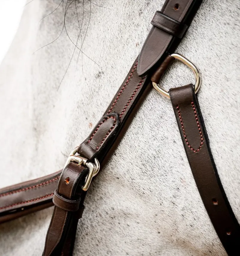 Rambo Micklem 2 Deluxe Competition Bridle WITHOUT Reins Dark Havana-1