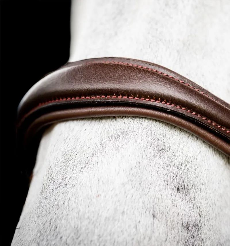 Rambo Micklem 2 Deluxe Competition Bridle WITHOUT Reins Dark Havana-2